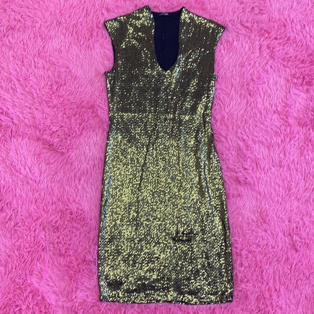 Gold/Black Dress